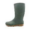 Botas de lluvia de PVC impermeables antideslizantes verdes