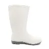 Botas de lluvia de PVC impermeables antideslizantes blancas